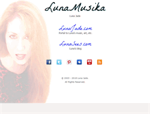 Tablet Screenshot of lunamusika.com